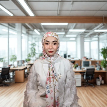 Picture of Noorahi's Designer Premium Cotton Hijab Scarf 115cm x 115cm - NRXW-PC115X21-P005