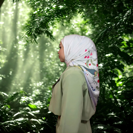 Picture of Noorahi's Designer Premium Satin Hijab Scarf 115cm x 115cm - NRXW-ST115X42-P004