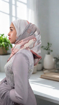 Picture of Noorahi's Aromatic Designer Premium Cotton Voile Hijab Scarf (Baby Seam Stiching) 115cm x 115cm - NRQT-APCV115X27-P004