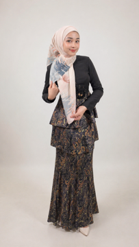 Picture of Noorahi's Aromatic Designer Premium Cotton Voile Hijab Scarf (Baby Seam Stitching) 115cm x 115cm - NRQT-APCV115X27-P016