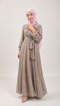 Picture of Noorahi's Aromatic Designer Premium Cotton Voile Hijab Scarf (Baby Seam Stitching) 115cm x 115cm - NRQT-APCV115X27-P019