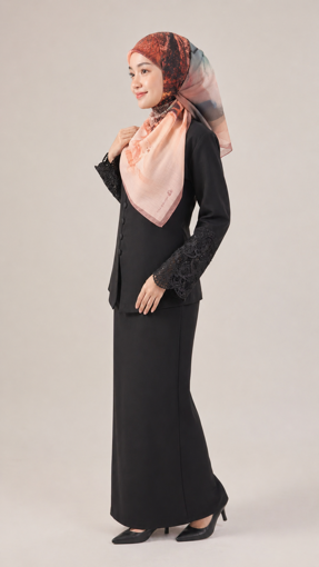 Picture of Noorahi's Aromatic Designer Premium Cotton Voile Hijab Scarf (Baby Seam Stitching) 115cm x 115cm - NRQT-APCV115X27-P006