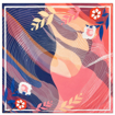 Picture of Noorahi's Aromatic Designer Premium Cotton Voile Hijab Scarf (Baby Seam Stitching) 115cm x 115cm - NRQT-APCV115X27-P007