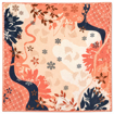 Picture of Noorahi's Aromatic Designer Premium Cotton Voile Hijab Scarf (Baby Seam Stitching) 115cm x 115cm - NRQT-APCV115X27-P015